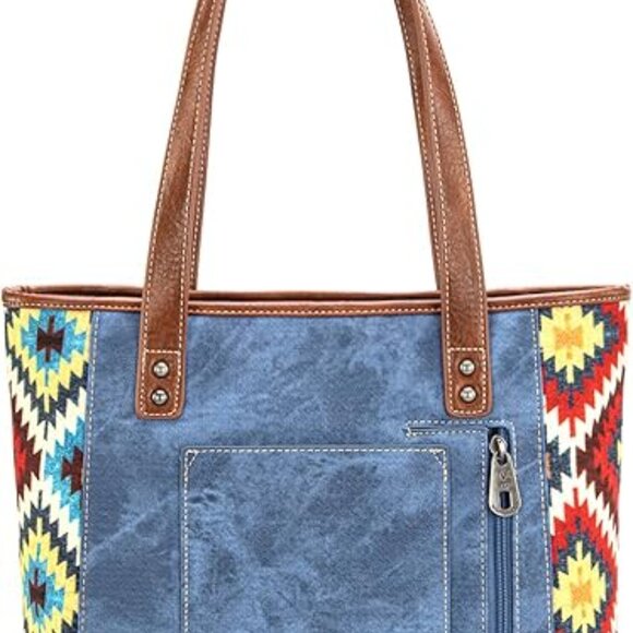 Montana West Embroidered Aztec Tote Bag - Picture 3 of 5